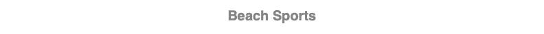 Beach Sports